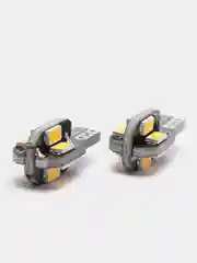 Светодиодные габаритные LED-лампы 12 В, W5W T10, подсветка/огонь теплый белый свет