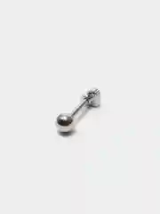 Бирюзовый микросерьга ( пирсинг ) "Silver" со стержнем из нержавеющей стали