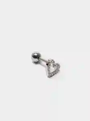 Индиго микросерьга ( пирсинг ) "Silver" со стержнем из нержавеющей стали