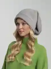 Серебряный шапка женская