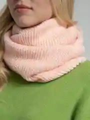 Кремовый шарф женский, вязаный