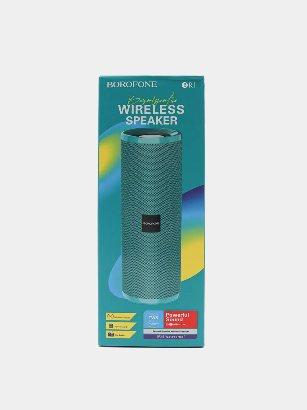 Бирюзовый портативная колонка Borofone BR1