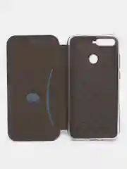 Синий чехол книжка Huawei Y6 2018 / Honor 7C / 7A Pro / Y6 Prime (Хуавей Хонор 7С / 7А Про)