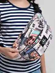 Коричневый поясная сумка через плечо, унисекс