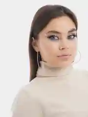 Золотой серьги-кольца бижутерия