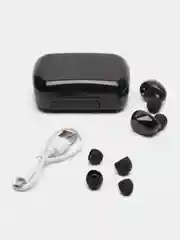 Черный наушники беспроводные M10 с Power Bank