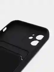 Фиолетовый чехол на iPhone (Айфон) 11, 13, 14, 7 8 Plus X XR XS, 12 Mini Pro Max, с карманом для карт