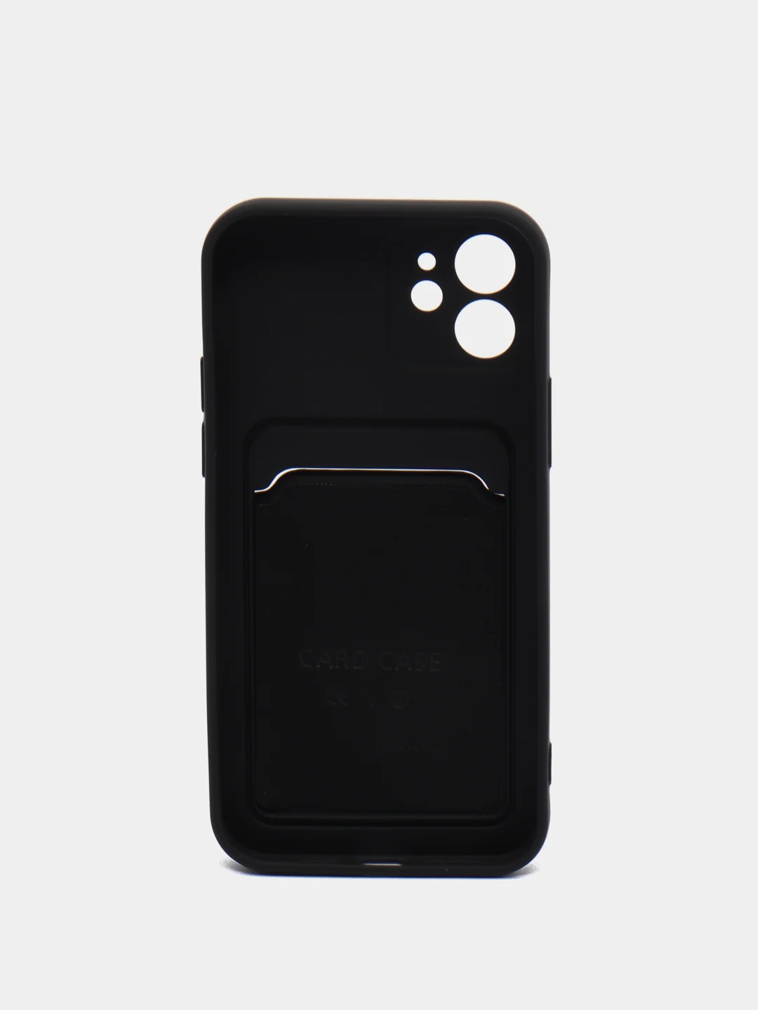 Фиолетовый чехол на iPhone (Айфон) 11, 13, 14, 7 8 Plus X XR XS, 12 Mini Pro Max, с карманом для карт