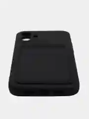 Фиолетовый чехол на iPhone (Айфон) 11, 13, 14, 7 8 Plus X XR XS, 12 Mini Pro Max, с карманом для карт