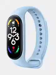 Белый ремешок для Xiaomi Mi Band 7 силиконовый фитнес браслет