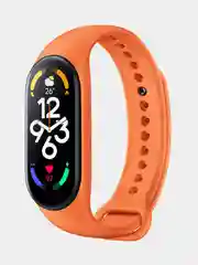 Оранжевый ремешок для Xiaomi Mi Band 7 силиконовый фитнес браслет