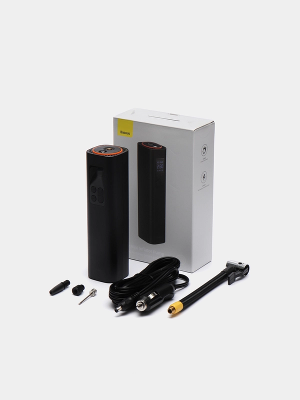 Автомобильный насос-компрессор Baseus Super Mini Inflator Pump Black, CRCQ000001