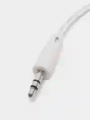 Белый кабель акустический AUX, jack, 3,5 мм