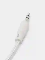 Белый кабель акустический AUX, jack, 3,5 мм