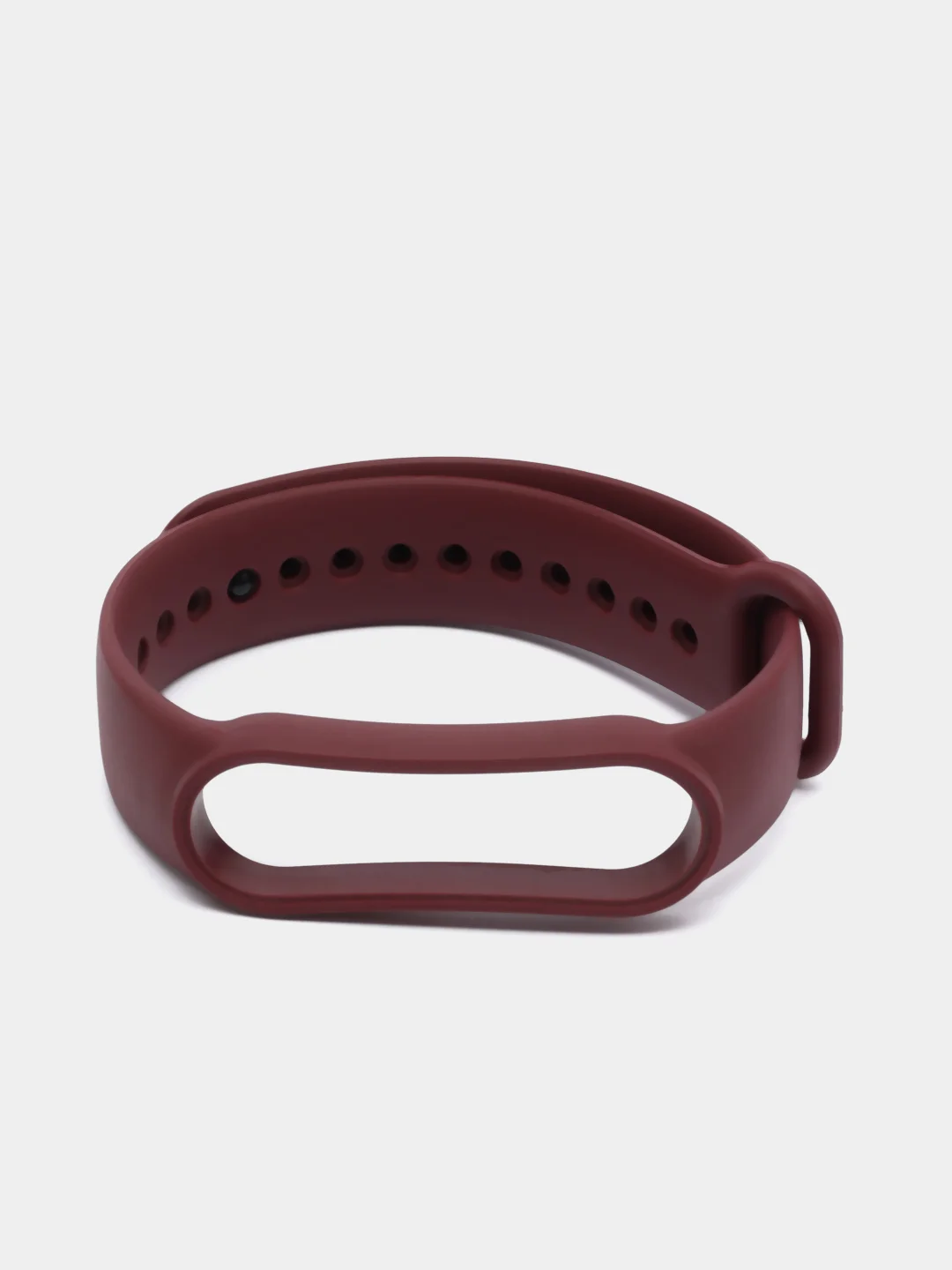 Бордовый силиконовый ремешок для Xiaomi Mi Band 5, Mi Band 6,
