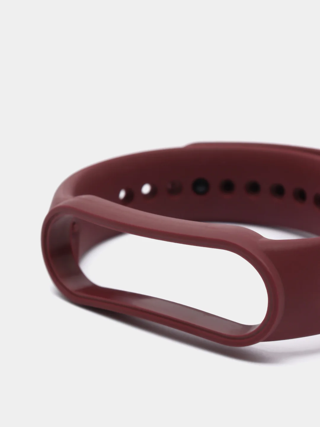 Бордовый силиконовый ремешок для Xiaomi Mi Band 5, Mi Band 6,