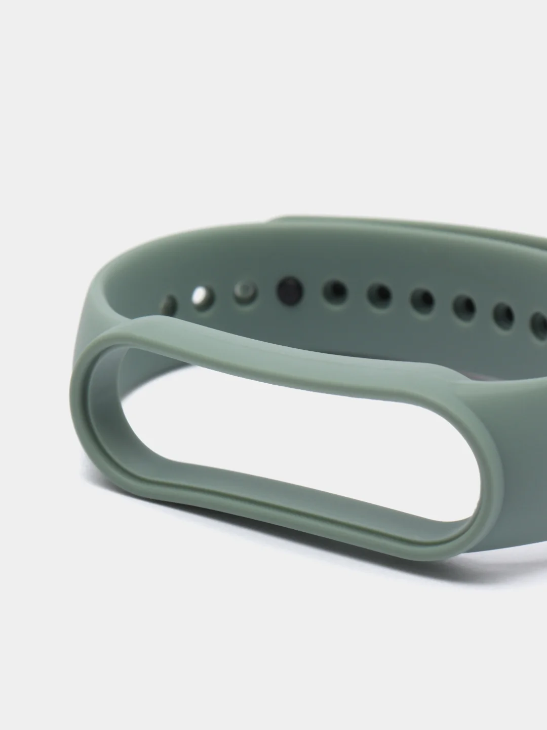 Оливковый силиконовый ремешок для Xiaomi Mi Band 5, Mi Band 6,