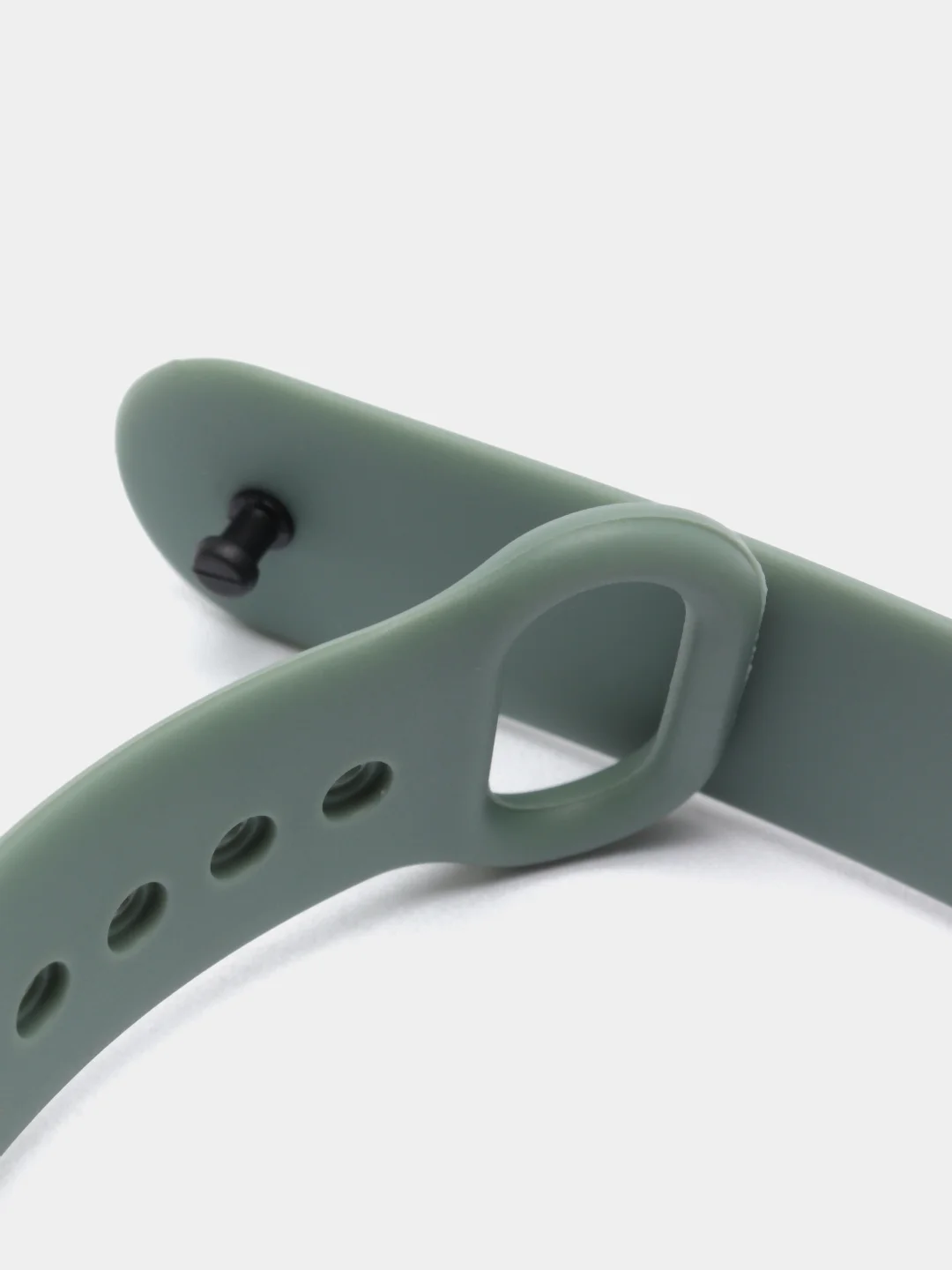 Оливковый силиконовый ремешок для Xiaomi Mi Band 5, Mi Band 6,