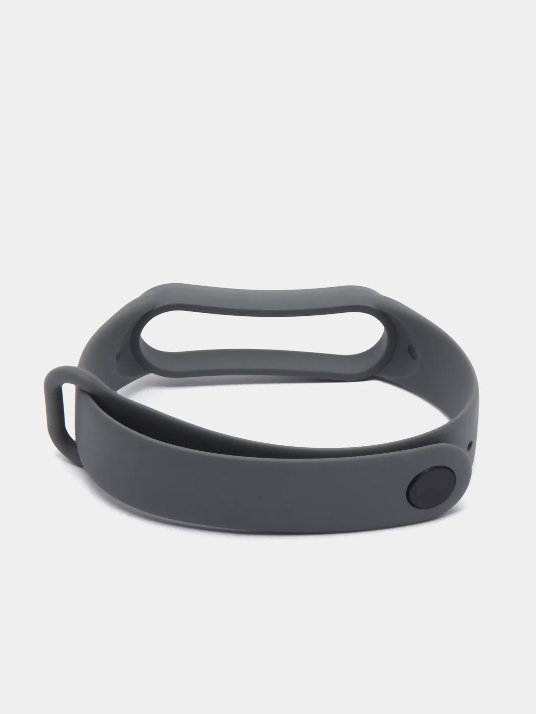 Серый силиконовый ремешок для Xiaomi Mi Band 5, Mi Band 6,