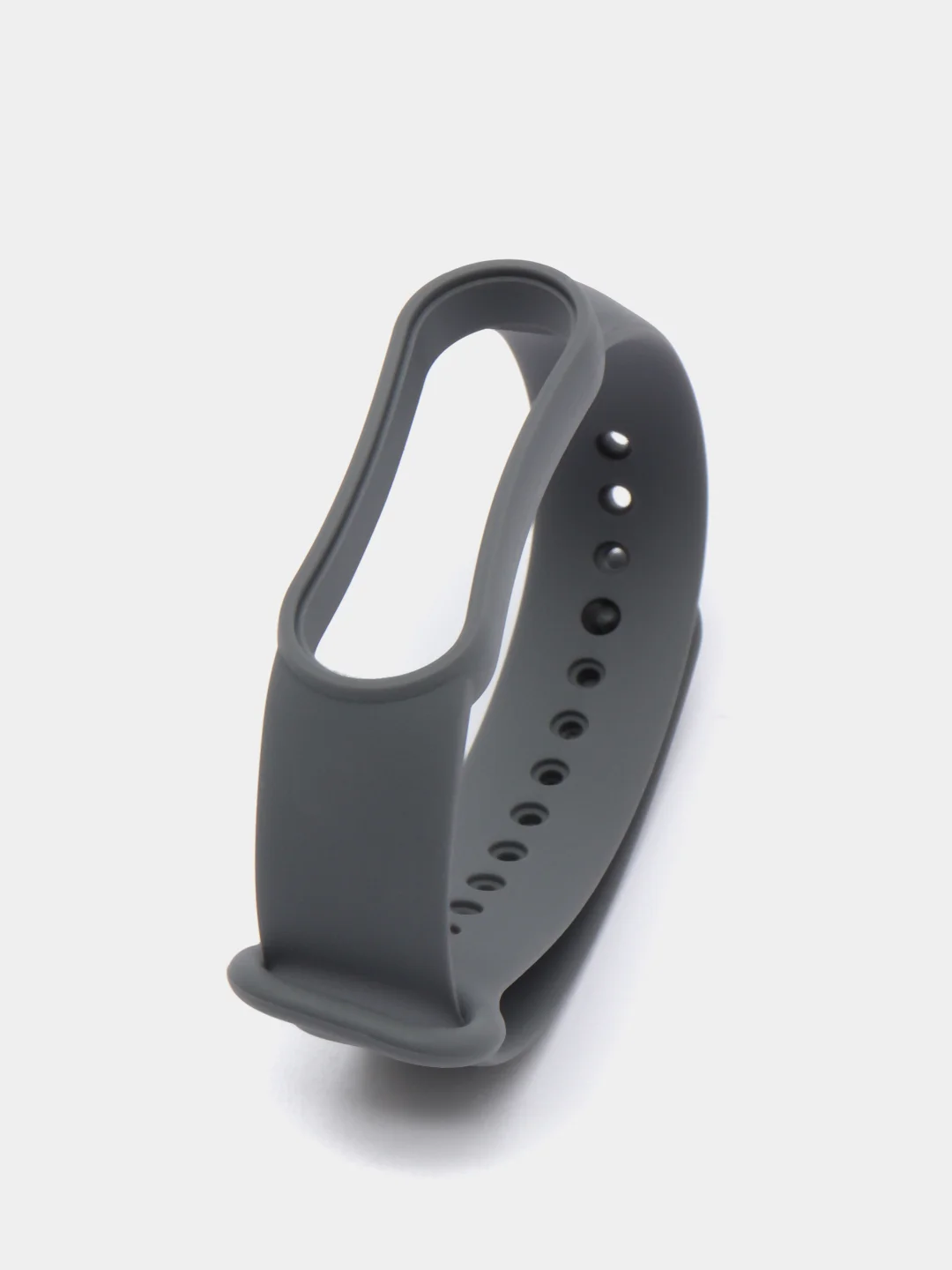 Серый силиконовый ремешок для Xiaomi Mi Band 5, Mi Band 6,