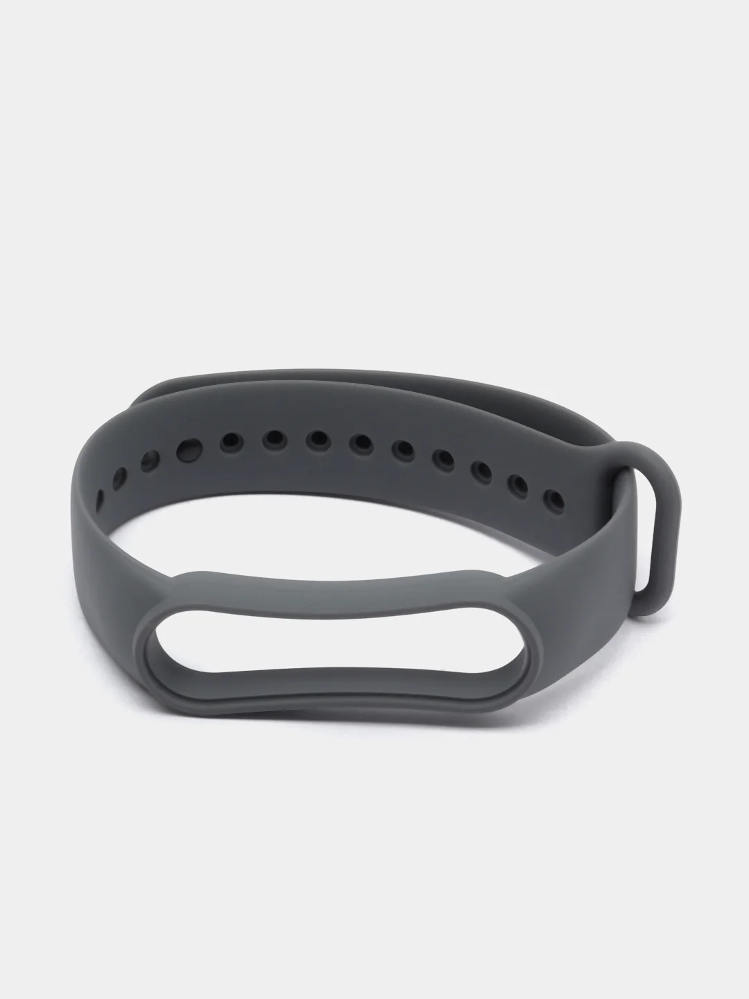 Серый силиконовый ремешок для Xiaomi Mi Band 5, Mi Band 6,