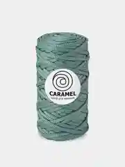Мятный шнур Caramel плоский, полиэфирный, 5 мм для вязания и макраме часть 2