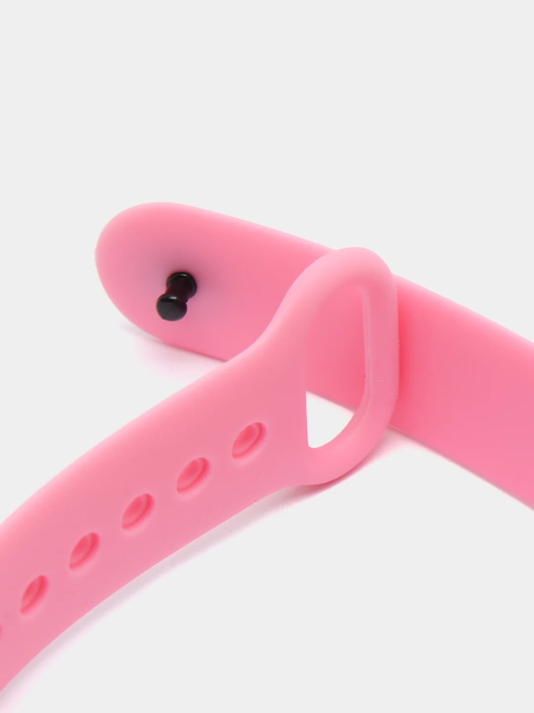 Розовый силиконовый ремешок для Xiaomi Mi Band 5, Mi Band 6,