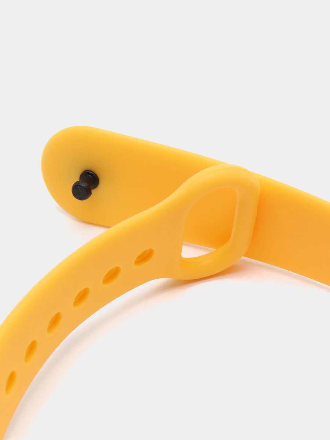 Желтый силиконовый ремешок для Xiaomi Mi Band 5, Mi Band 6,