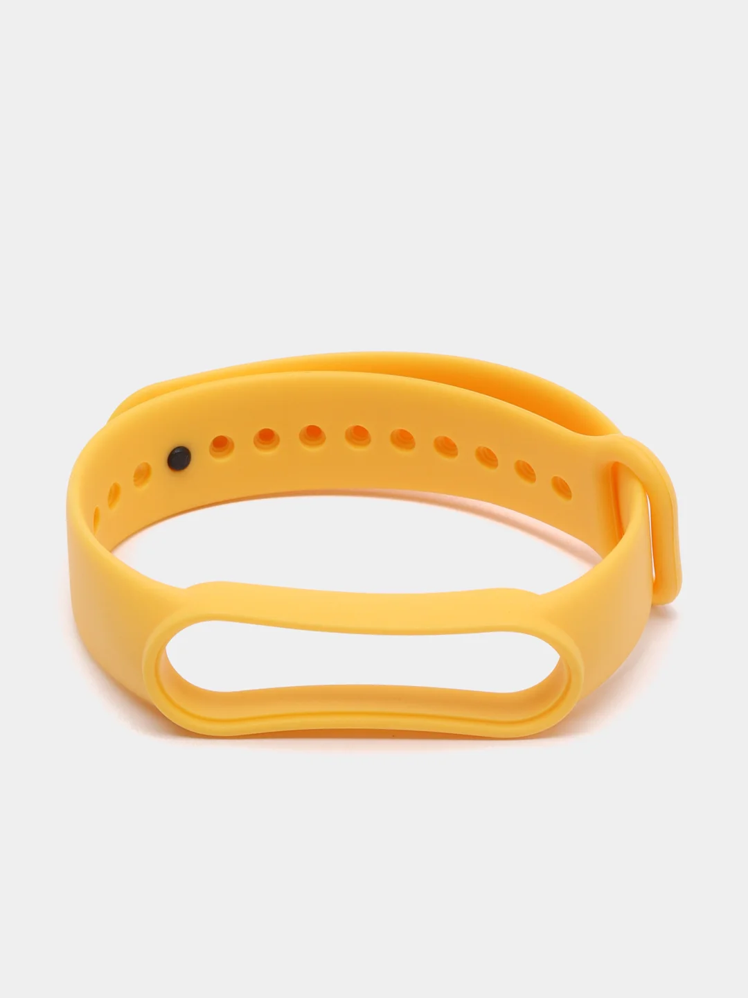 Желтый силиконовый ремешок для Xiaomi Mi Band 5, Mi Band 6,