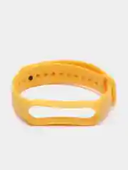 Желтый силиконовый ремешок для Xiaomi Mi Band 5, Mi Band 6,