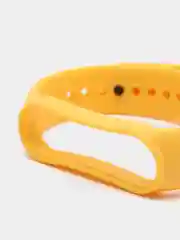 Желтый силиконовый ремешок для Xiaomi Mi Band 5, Mi Band 6,
