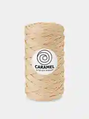 Кремовый шнур Caramel плоский, полиэфирный, 5 мм для вязания и макраме часть 2