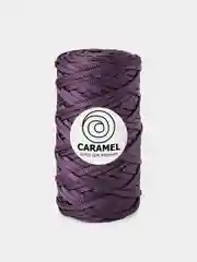 Пурпурный шнур Caramel плоский, полиэфирный, 5 мм для вязания и макраме часть 2