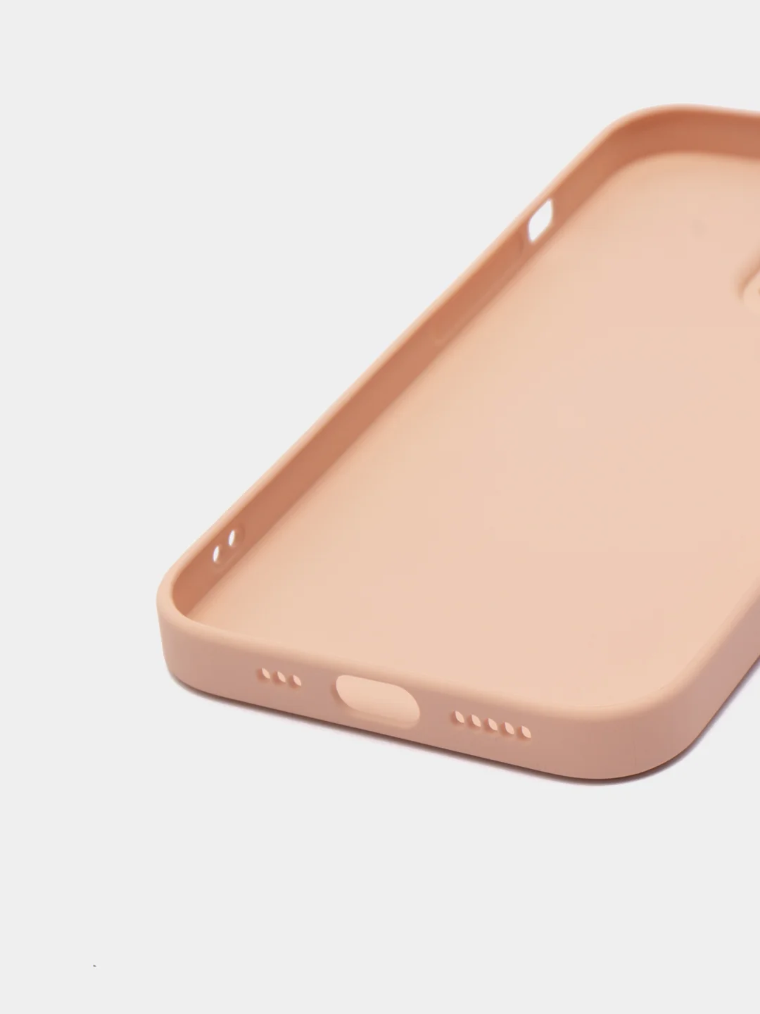 Розовый чехол силиконовый со стеклянной панелью для iPhone 13 Pro
