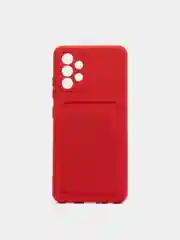 Красный чехол Samsung Galaxy A32, с кармашком
