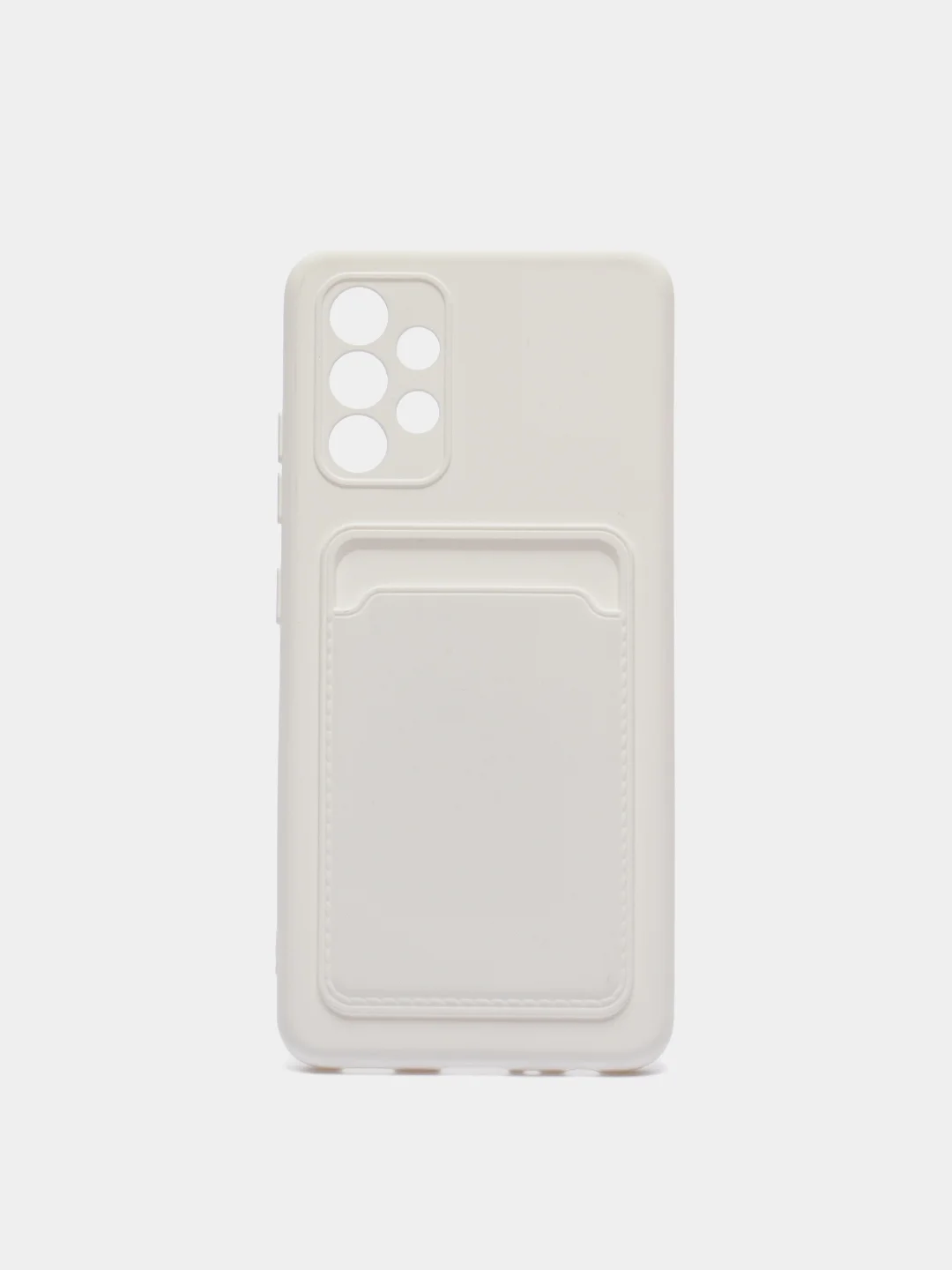 Белый чехол Samsung Galaxy A32, с кармашком