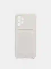Белый чехол Samsung Galaxy A32, с кармашком