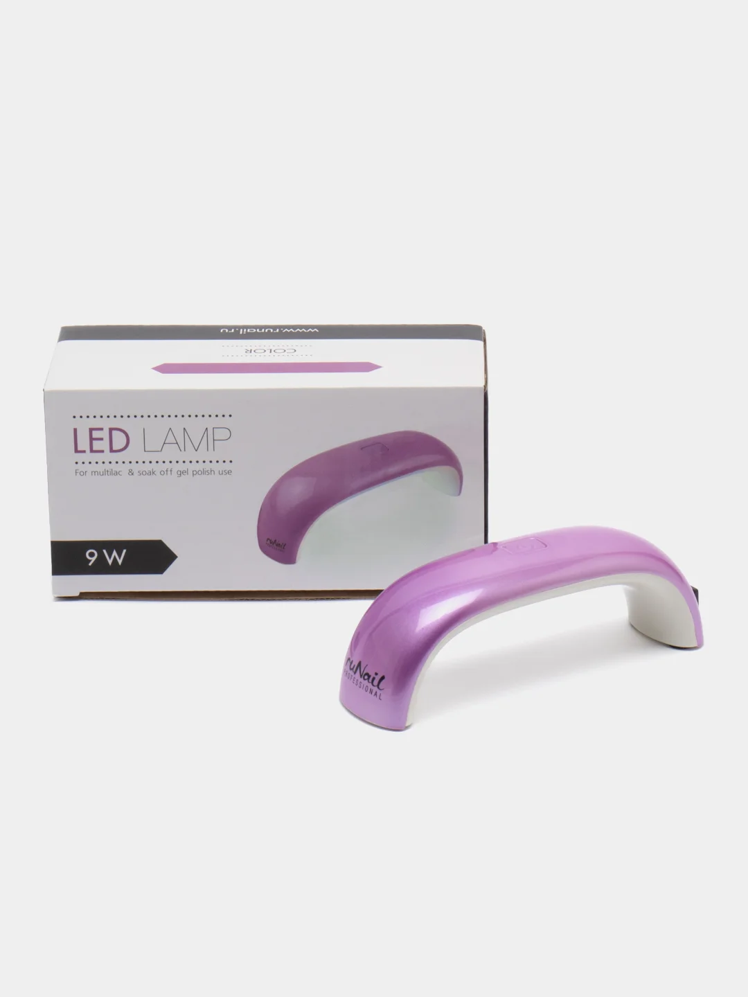 Фиолетовый лампа для маникюра LED 9Вт Runail Professional