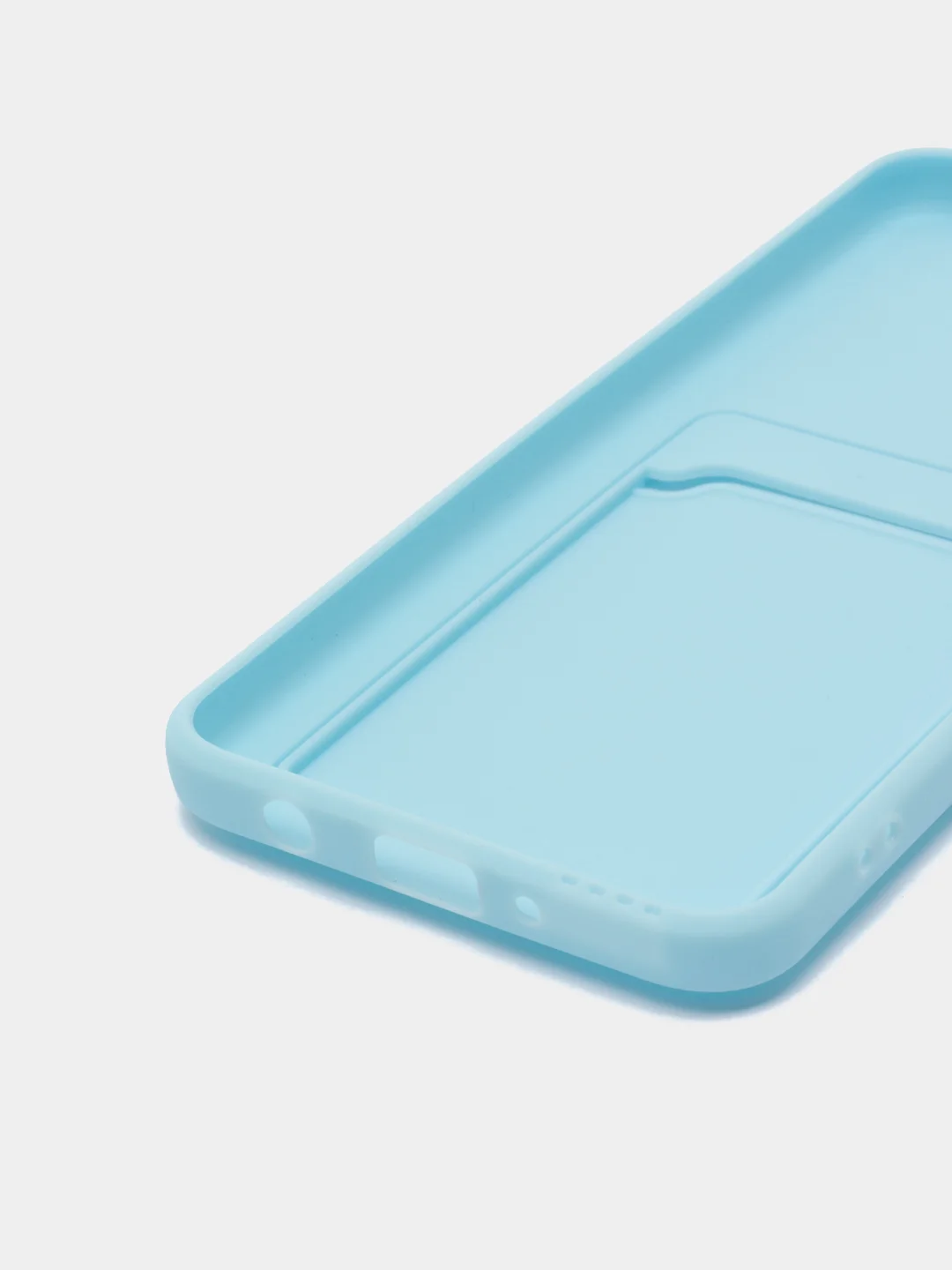Голубой чехол с карманом для карт Samsung Galaxy A31/A51/A71/A12/A22/A32/A52/A72/A50/A13/A33/A53