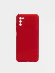 Красный чехол Samsung Galaxy A03s силиконовый