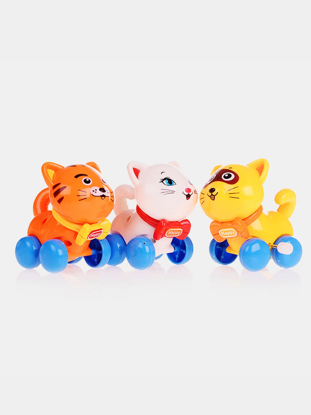 Желтый заводная игрушка для детей  "Котик"