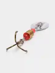 Серебряный вращающаяся блесна, металлическая, 5,5 см, 3,1 г