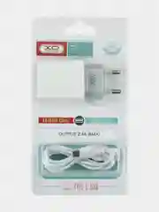 Сетевое зарядное устройство ХО L65 2.4A/2USB, кабель Micro