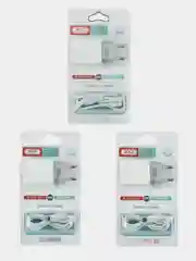 Сетевое зарядное устройство ХО L65 2.4A/2USB, кабель Micro