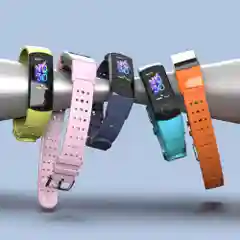 Голубой силиконовый ремешок для Huawei Honor Band 4, 5