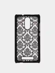 Черный чехол с рисунком для Xiaomi redmi Note 3 матовый, пластиковый