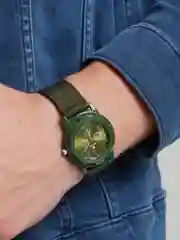 Зеленый часы мужские наручные, кварцевые