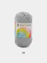 Серый меланж пряжа Пехорка "Детская новинка" 10 шт, 100% акрил, 50г, 200м