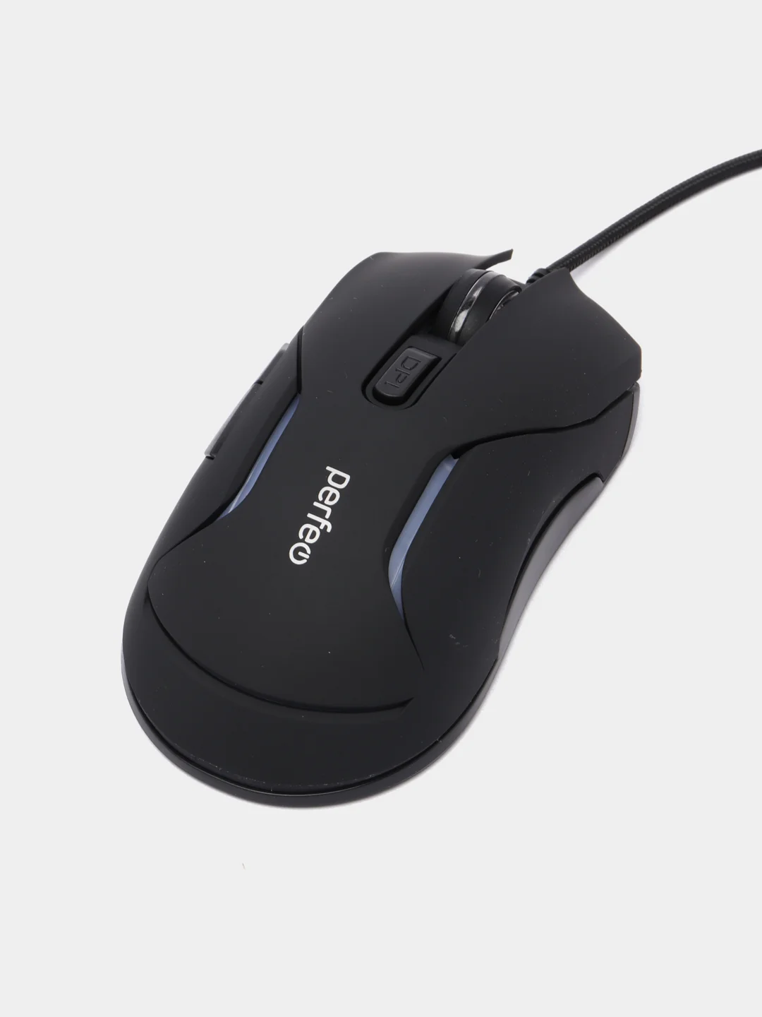 Мышь оптическая Perfeo "STATUS", 6 кнопок, USB, чёрная, GAME DESIGN, 4 цвета подсветка