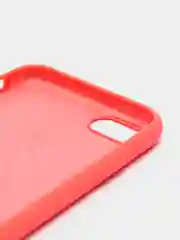 Кораллово-розовый чехол Silicone Case для iPhone 7, 8, SE 2020, с открытым низом